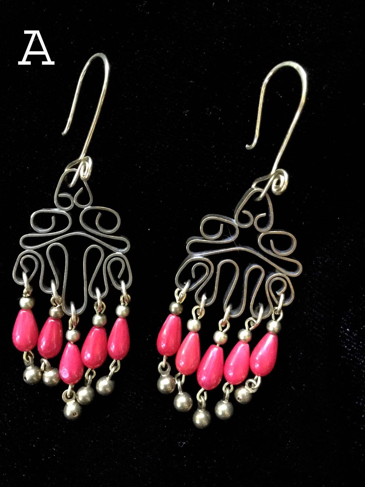 10 Einzigartige Versionen. Lange Filigrane Hippie Ohrringe Aus Messing Koralle, Lapis, Quarz, Hämatit, Druzy, Glas, Goldstein von HoorahUSA
