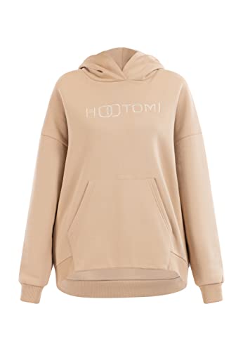 Hootomi Women's Damen Kapuzenpullover, Übergröße Hooded Sweatshirt, Camel, 42 von Hootomi