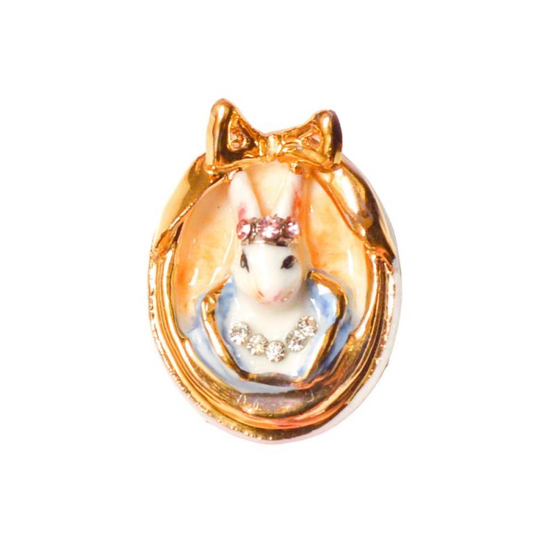 Kleine Porzellan Kamee Brosche/ Ovale Form Brosche/Hasen Tier Hase Kleine Porzellan Kamee Brosche/ Ovale Form Brosche/Hasen Tier Hase von HopSkipAndFlutter