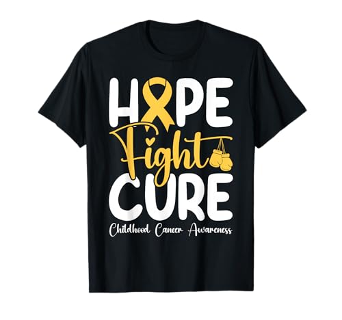Hope Fight Cure Kindheitskrebs-Bewusstsein für Kinder, Jungen, Mädchen T-Shirt Hope Fight Cure Kindheitskrebs-Bewusstsein für Kinder, Jungen, Mädchen T-Shirt von Hope Fight Cure Childhood Cancer Awareness