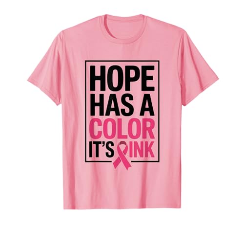 Brustkrebsbewusstsein Frauen Mädchen Kampf Brustkrebs T-Shirt Brustkrebsbewusstsein Frauen Mädchen Kampf Brustkrebs T-Shirt von Hope Has A Color, it,s Pink