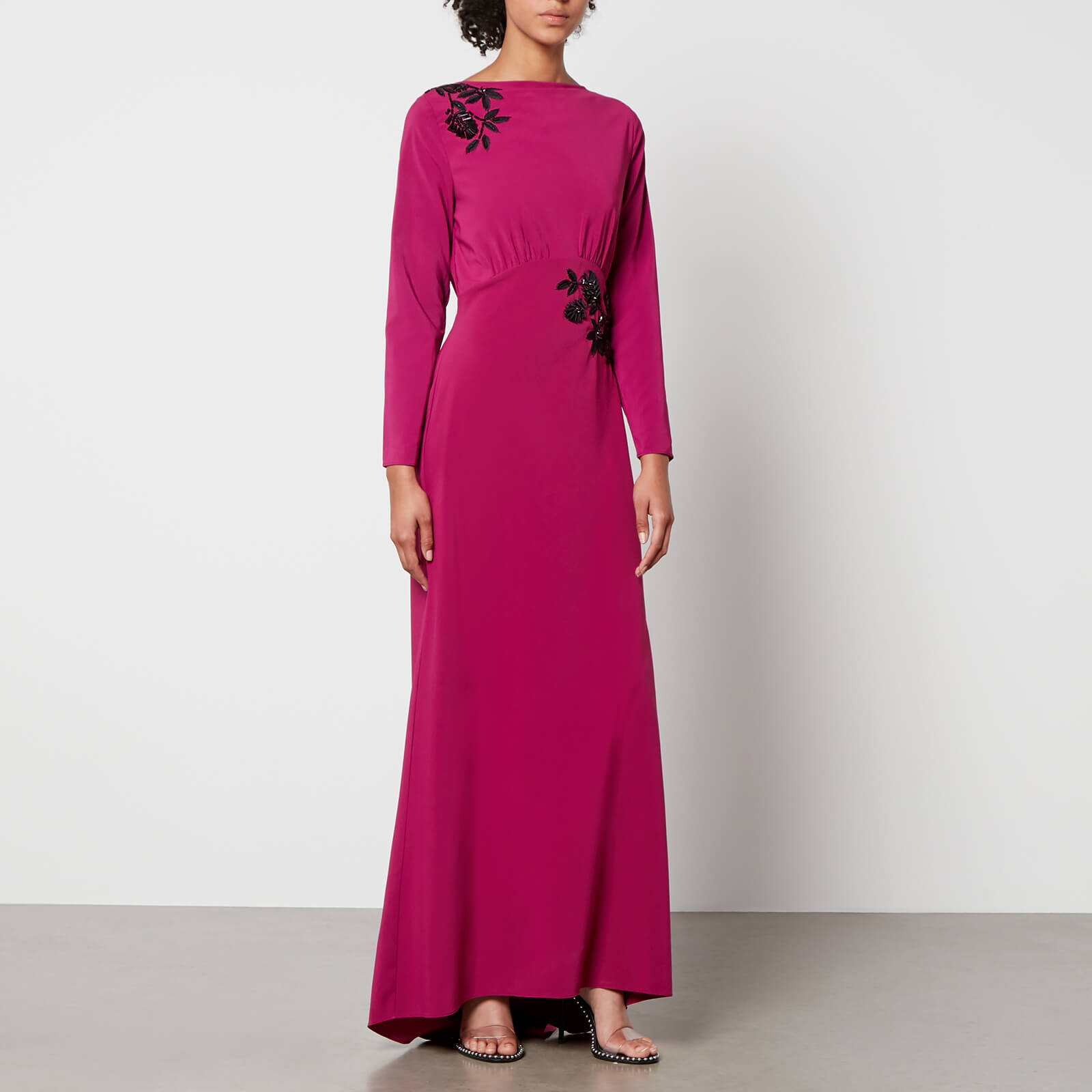 Hope & Ivy Eli Crepe de Chine Maxi Dress - UK 10 von Hope & Ivy