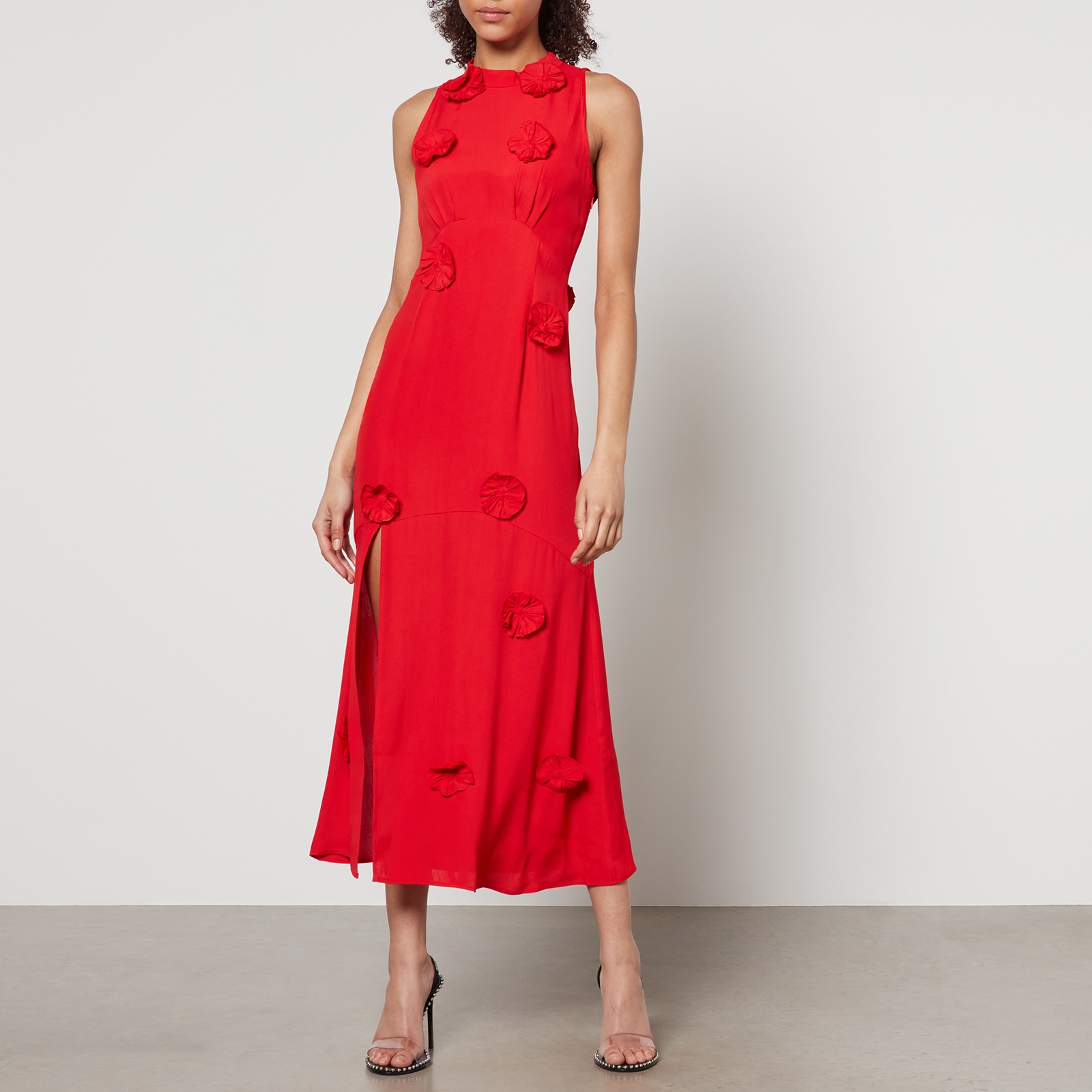 Hope & Ivy Keely Rosette Crepe Dress - UK 6 von Hope & Ivy