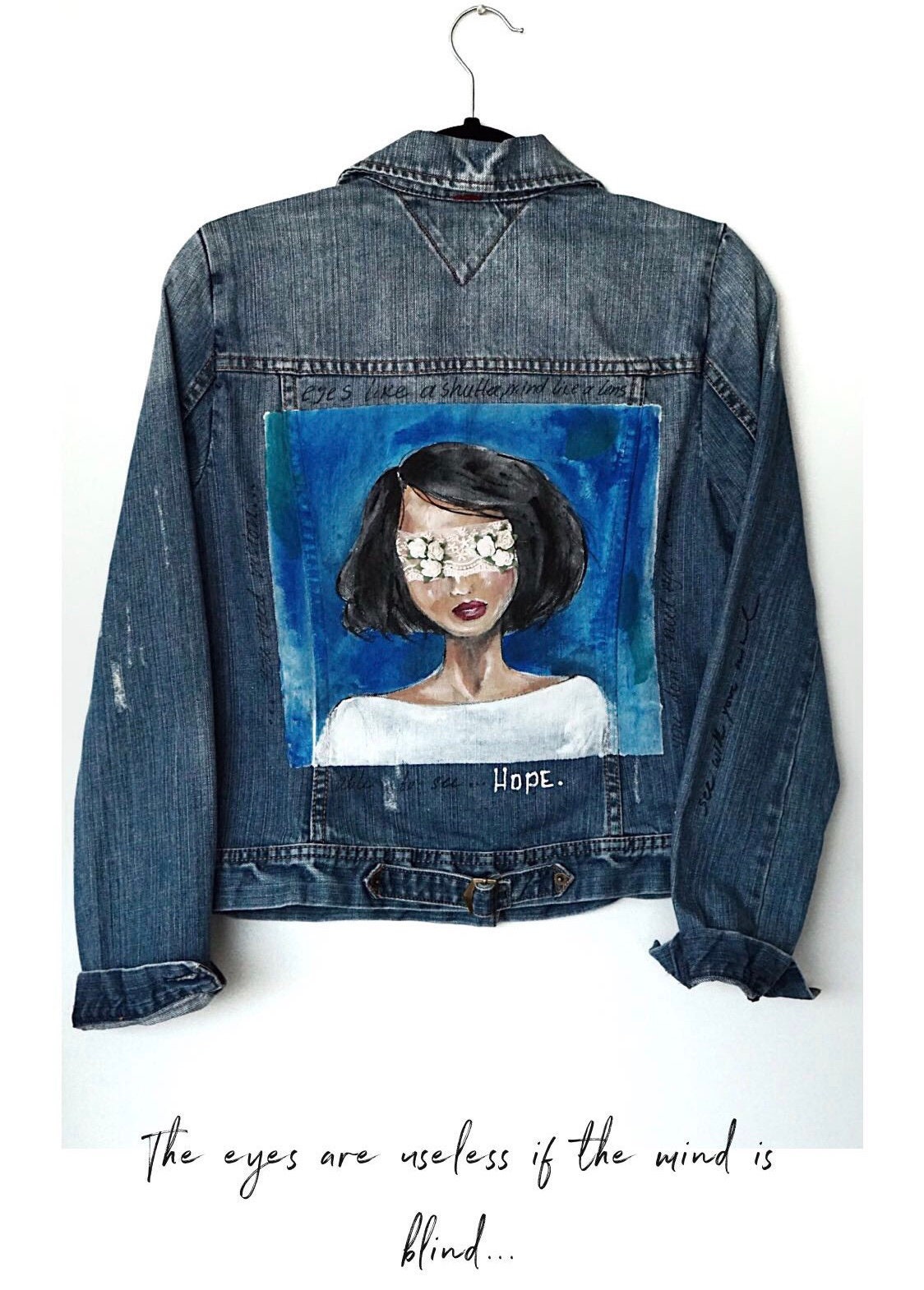 Hand Bemalt/Angepasst Jeans Jacke/stickerei/Maß Handbemalt Handarbeit Personalisierte Jeansjacke Ein Von Einer Art Hand Bemalt/Angepasst Jeans Jacke/stickerei/Maß Handbemalt Handarbeit Personalisierte Jeansjacke Ein Von Einer Art von HopeLamber