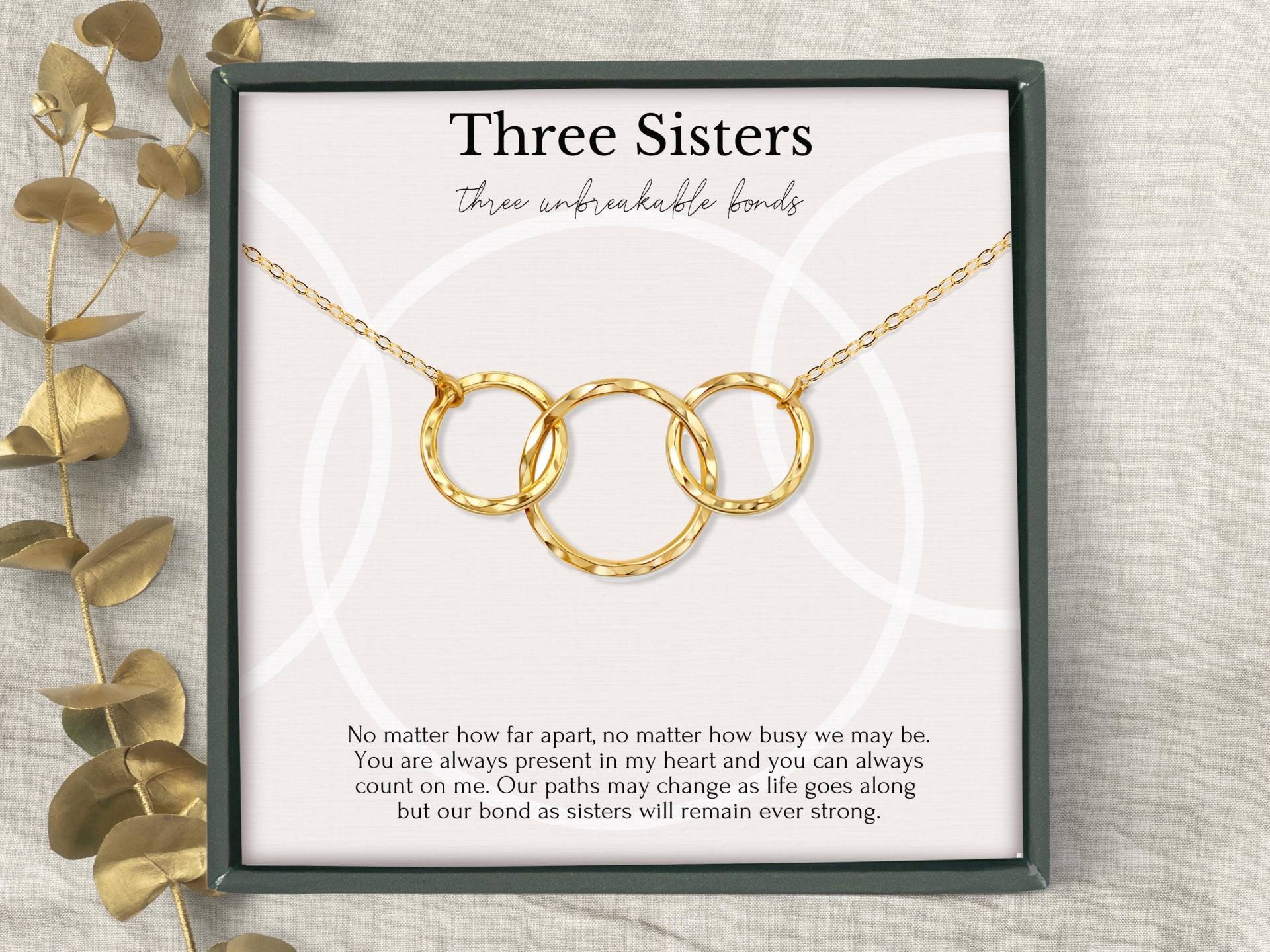 Schwestern Halskette Für 3 | Schwester Geburtstagsgeschenk Von Ringige Große Schwesterchen Schmuck Schwestern Halskette Für 3 | Schwester Geburtstagsgeschenk Von Ringige Große Schwesterchen Schmuck von HopeLoveShine