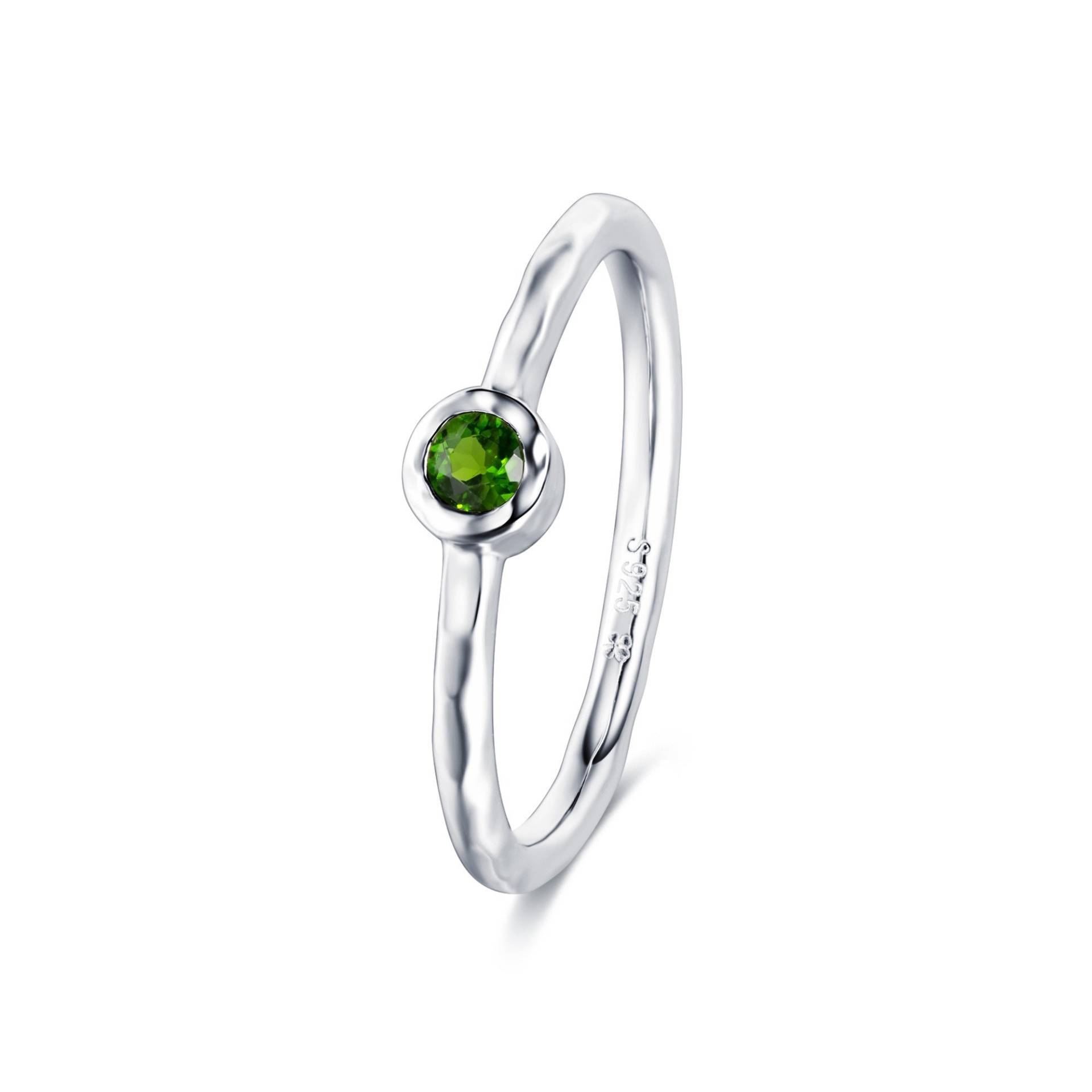 Diopsid Ring, S925 Sterling Silber Minimalist Crisp Green, Klassisch & Elegant Gehämmert Schmuck, Designer Schmuck Diopsid Ring, S925 Sterling Silber Minimalist Crisp Green, Klassisch & Elegant Gehämmert Schmuck, Designer Schmuck von HopeRomance