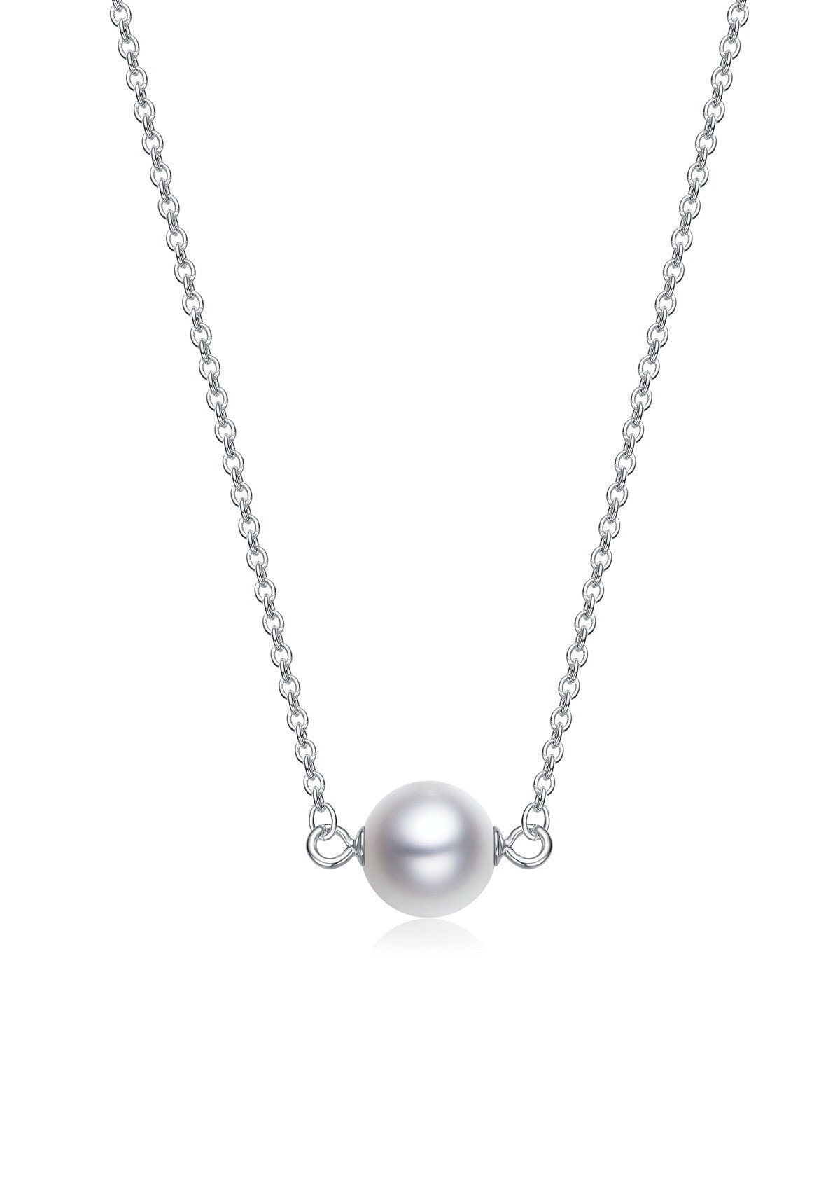 Perlenkette, Sterlingsilber-Anhänger-Halskette, Minimalist-Halskette, Stapelbare Halsketten, Designer-Schmuck Perlenkette, Sterlingsilber-Anhänger-Halskette, Minimalist-Halskette, Stapelbare Halsketten, Designer-Schmuck von HopeRomance