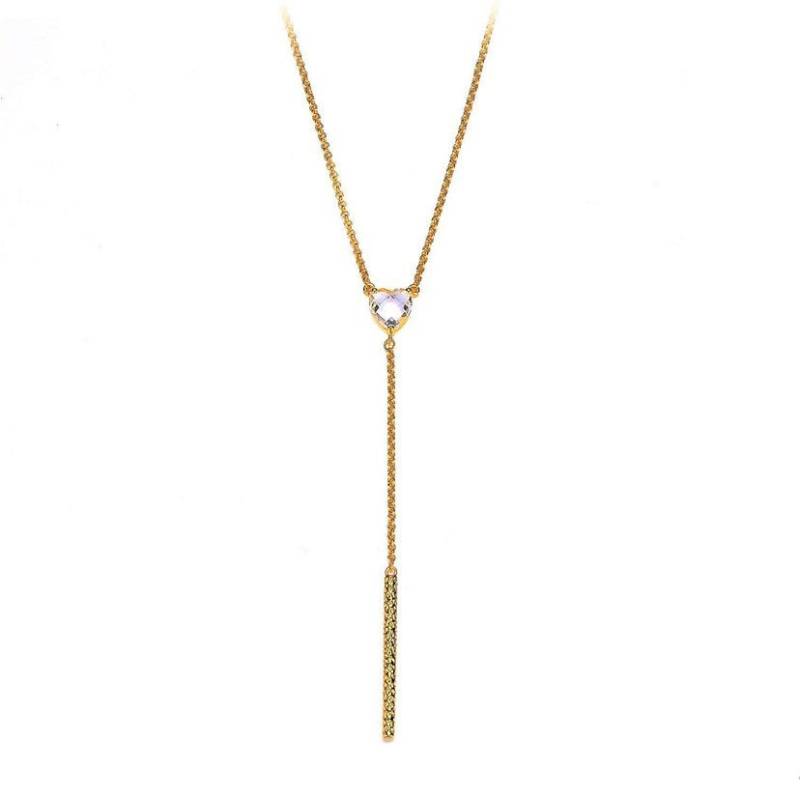 Y Halskette, Naturstein Herz Anhänger, Lange Kette, Sterling Silber Gehämmerte Vertikale Barren, 18K Gold Designer Schmuck Y Halskette, Naturstein Herz Anhänger, Lange Kette, Sterling Silber Gehämmerte Vertikale Barren, 18K Gold Designer Schmuck von HopeRomance
