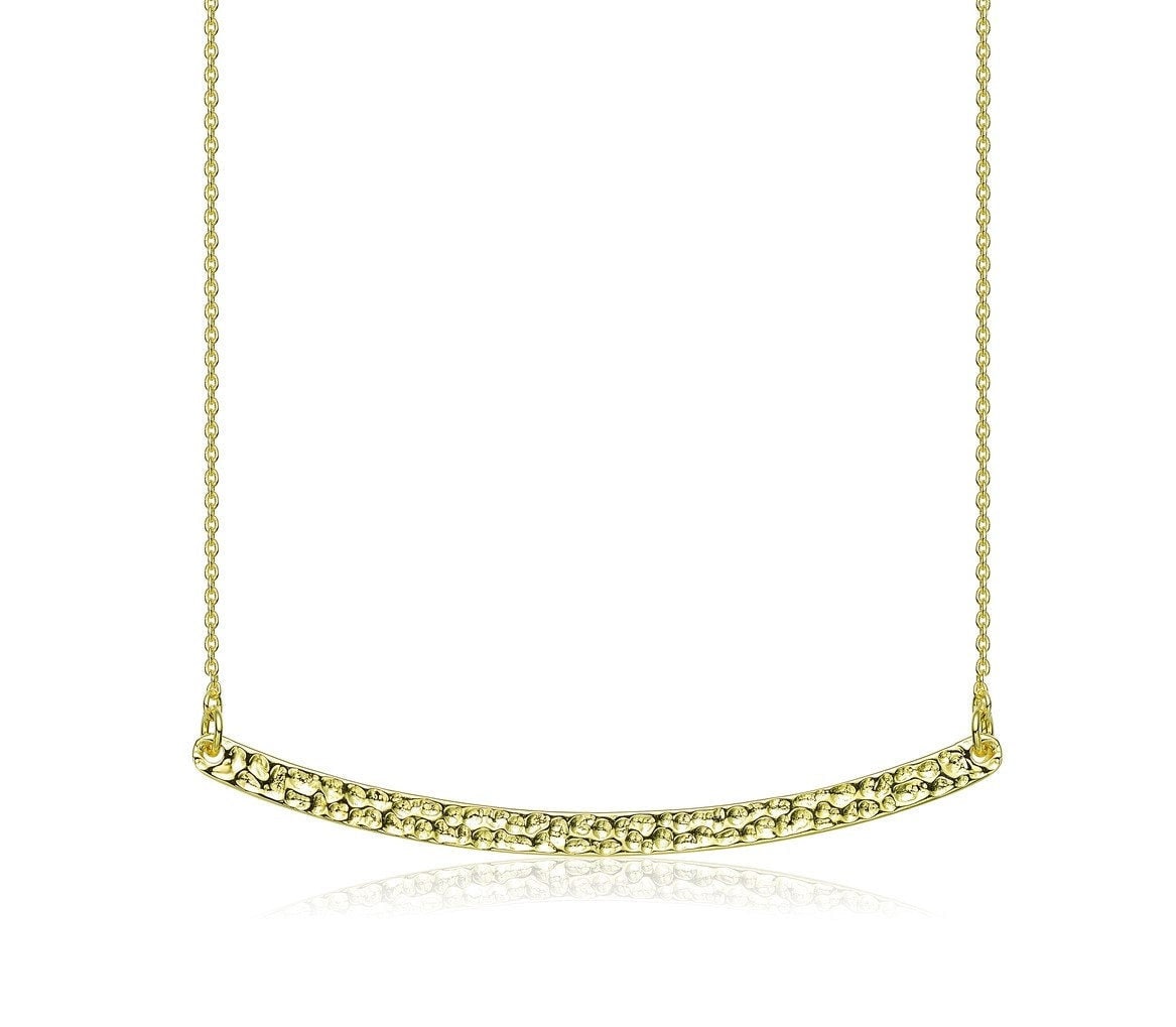 sterling Silber Bar Halskette, 925 Gehämmert Anhänger Frauen Goldkette, Hohe Qualität sterling Silber Bar Halskette, 925 Gehämmert Anhänger Frauen Goldkette, Hohe Qualität von HopeRomance