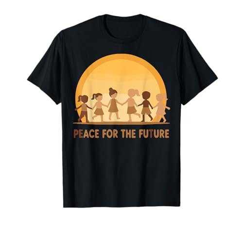 Unity Design „Frieden für die Zukunft“ für Kinder T-Shirt von Hopeful Hearts Collective