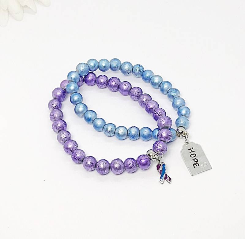 Rheumatoide Arthritis Bewusstsein Armband, Armband-Set, Stapelbare Armbänder, Rheumatoide Schmuck Rheumatoide Arthritis Bewusstsein Armband, Armband-Set, Stapelbare Armbänder, Rheumatoide Schmuck von HopeinBracelets