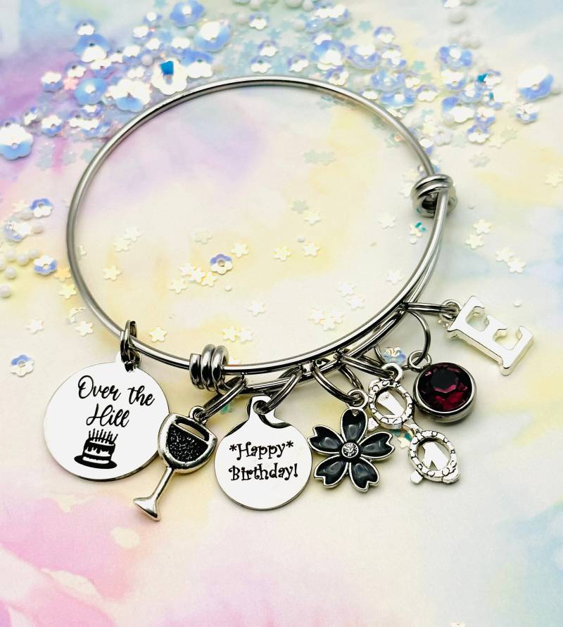 Anfangsgeburtsstein-Armband Handgemachtes Geburtstagsgeschenk Aus Edelstahl Anfangsgeburtsstein-Armband Handgemachtes Geburtstagsgeschenk Aus Edelstahl von HopeisHipJewelry