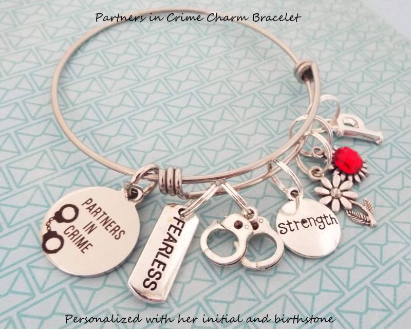 Partners in Crime Bettelarmband Personalisiertes Bff Geschenk von HopeisHipJewelry