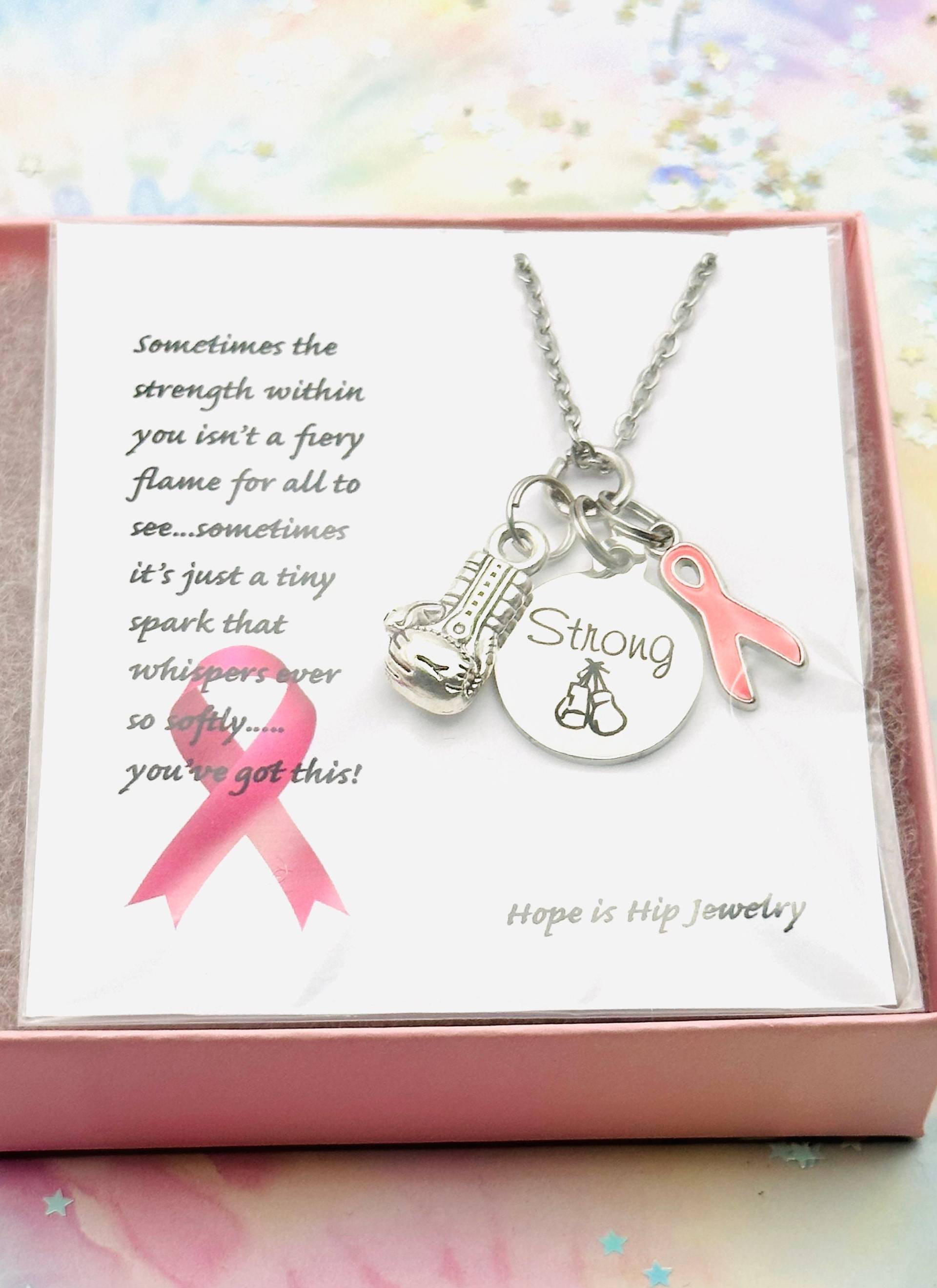 Pink Ribbon Anhänger Geschenk Für Brustkrebs Überlebende von HopeisHipJewelry