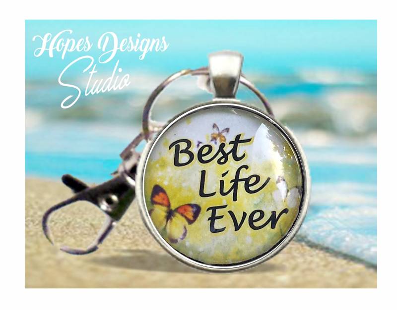 Jw Geschenke/Jw Schlüsselanhänger Best Life Ever/2 Optionenschmetterling Anhänger, Drehverschluss/Jw.org/Taschenzubehör/Pionier Geschenk/Jw von HopesDesignsJW