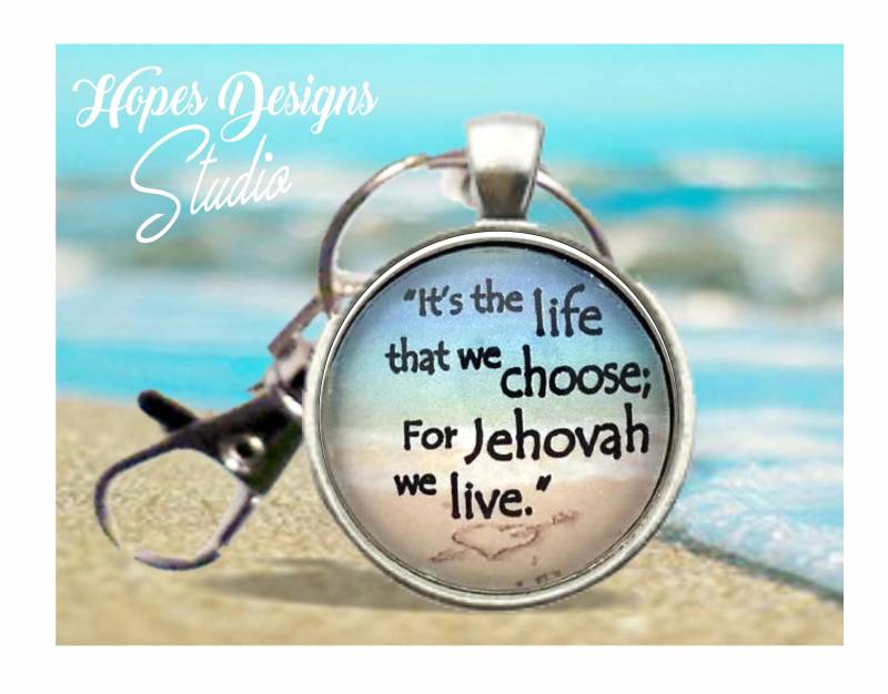 Jw Pioniergeschenk Schlüsselbund Strand Design, Bibel Anhänger von HopesDesignsJW