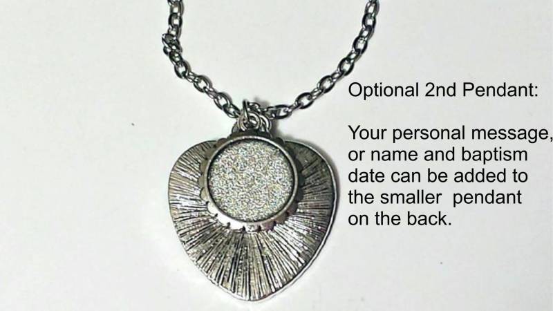 Tetragrammaton Herz-Anhänger-Halskette Mehrfarbiges Jw Gift von HopesDesignsJW