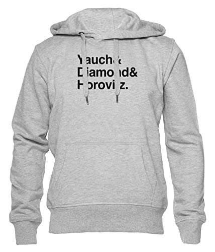 Beastie Boys Names List Unisex Hoodie Herren Damen Grau Lange Ärmel Kapuzenpulli Men's Women's Grey von Hopestly