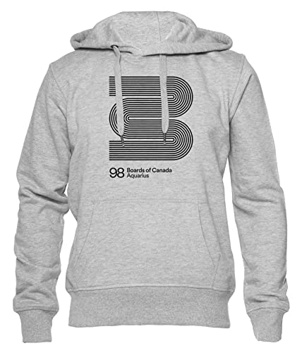 Boards of CanadaAquarius Unisex Hoodie Herren Damen Grau Lange Ärmel Kapuzenpulli Men's Women's Grey von Hopestly
