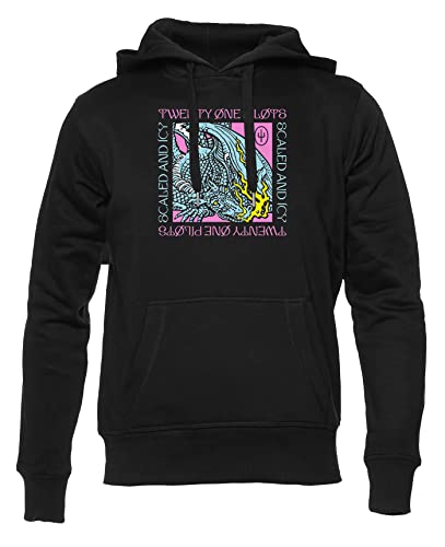 Copy of 21 Pilots Unisex Hoodie Herren Damen Schwarz Lange Ärmel Kapuzenpulli Men's Women's Black von Hopestly