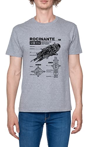 The Expanse Herren T-Shirt Grau Rundhals Leichtes Lässiges Kurzarm Men's Grey Crew Neck Casual Short Sleeves von Hopestly