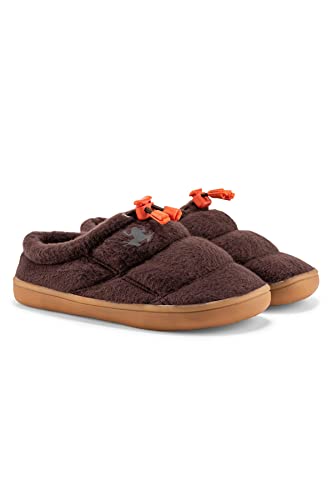 Hopfrög Kids Hoppuff Polar - Barfußdesign Kinder Hausschuhe - Rutschfeste Sohle, Polar Kinderschuhe (Braun, EU Schuhgrößensystem, Kleinkind, Numerisch, M, 25) von Hopfrög Kids