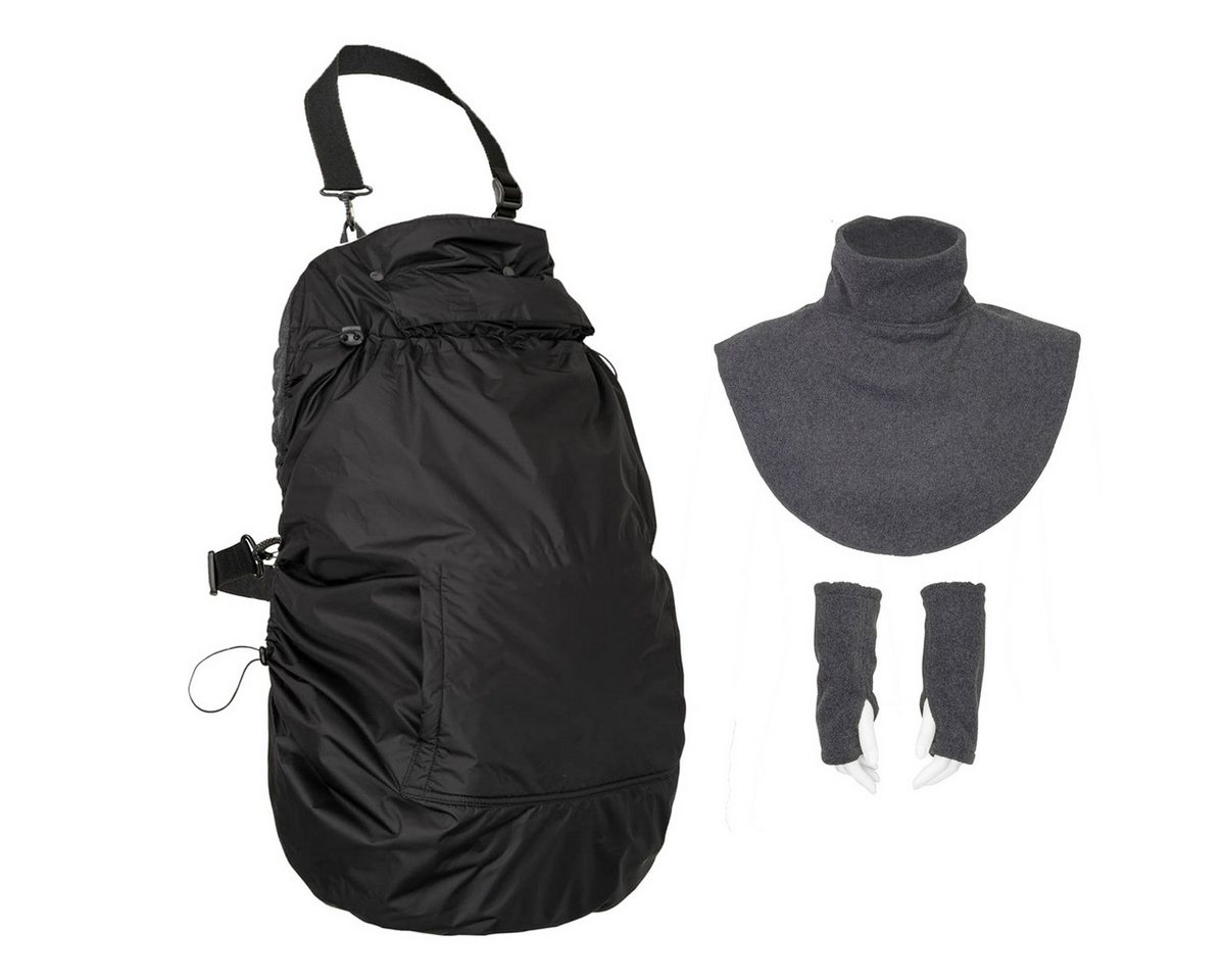Hoppediz Babytrage Fleece-Cover 3-in-1 mit Regenschutz, Schalkragen & Stulpen von Hoppediz