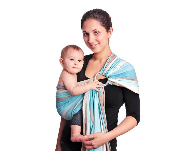Hoppediz Tragetuch Ring-Sling von Hoppediz