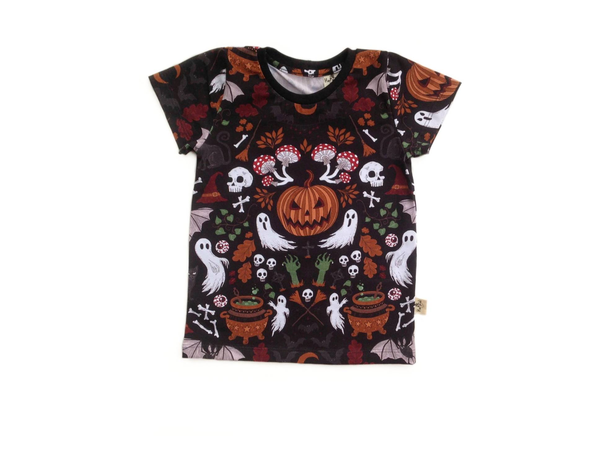 Halloween Thema Kleinkind Pullover, Gruselige Baby Kleidung, Sweatshirt, Langärmelige T-Shirt, Kinder Top, Slim Fit Bio-Babykleidung von HoppidiHandmade