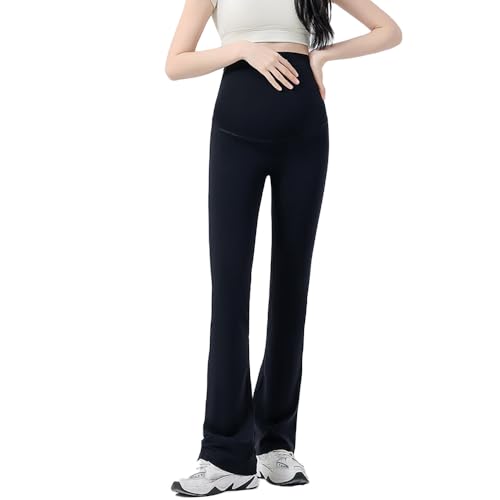 Hornice 1 Packung Umstandsleggings Schwarze Yogahose lässige Jogginghose Weiche Bauchstütze und Dehnbarer,Verstellbarer Bund Hornice 1 Packung Umstandsleggings Schwarze Yogahose lässige Jogginghose Weiche Bauchstütze und Dehnbarer,Verstellbarer Bund von Hornice