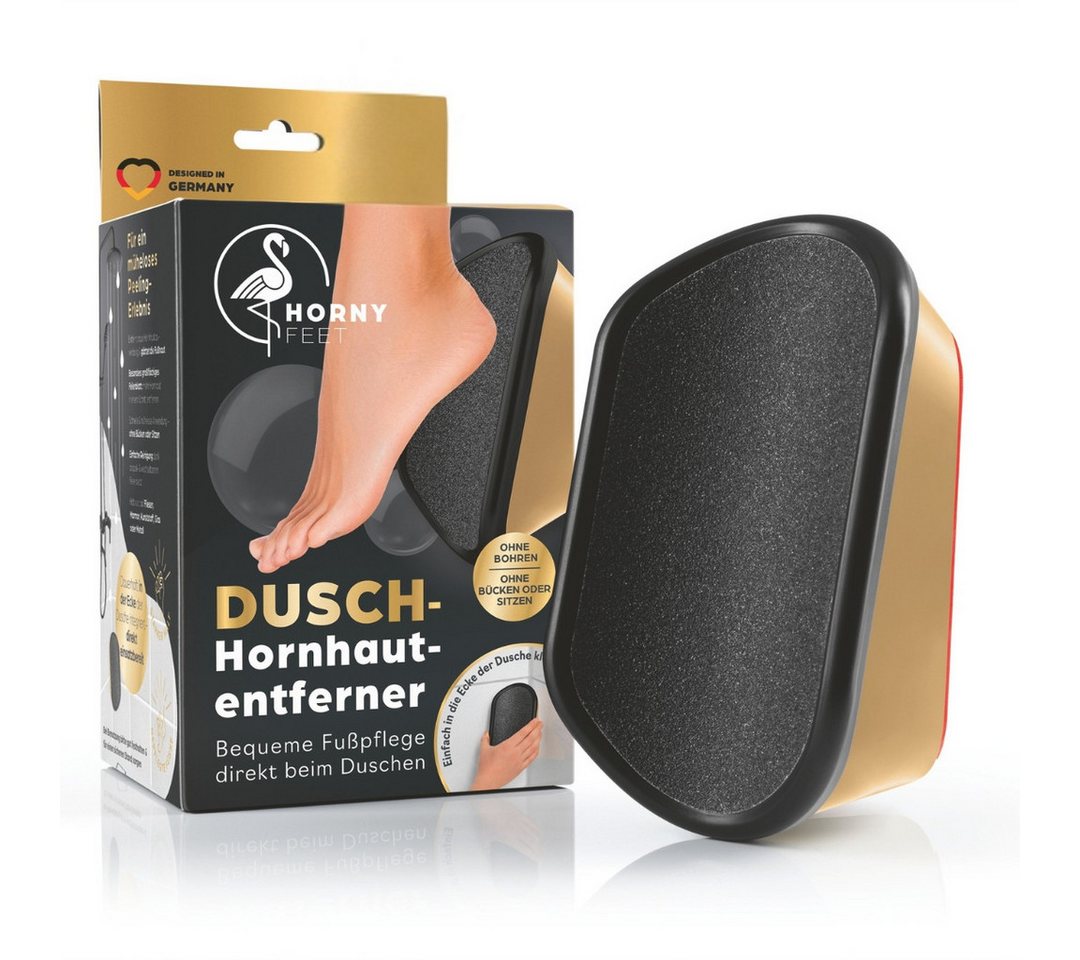 HornyFeet Hornhautfeile Hornhautentferner für die Dusche, Extragroße Hornhautfeile, Bequem & einfach Hornhaut entfernen direkt beim Duschen - kein Bohren HornyFeet Hornhautfeile Hornhautentferner für die Dusche, Extragroße Hornhautfeile, Bequem & einfach Hornhaut entfernen direkt beim Duschen - kein Bohren von HornyFeet