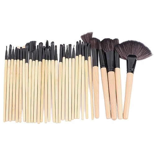 Make-up-Pinsel-Set, 32-teilig, Weiche Holzmaterialien, Make-up-Pinsel-Set, Tragbar, Multifunktional, Kosmetikpinsel für Lidschatten, Rouge, Lipgloss von Horoper