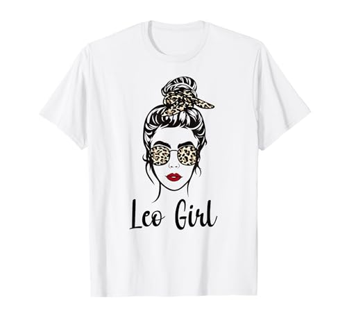 Leo Girl Leoparden Bandana Sternzeichen Löwe T-Shirt Leo Girl Leoparden Bandana Sternzeichen Löwe T-Shirt von Horoskop Astrologie Tierkreiszeichen Löwe