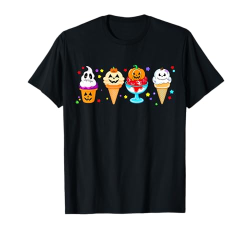 Kawaii Halloween Eiscreme Horrorfilm für Kinder und Jugendliche T-Shirt Kawaii Halloween Eiscreme Horrorfilm für Kinder und Jugendliche T-Shirt von Horror Movie Summer Popsicle