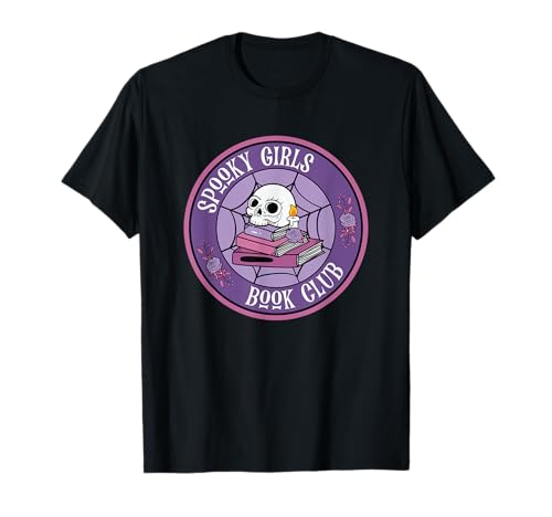 Gruseliges Mädchen Buch Club Lustiges Gothic Leseskelett T-Shirt Gruseliges Mädchen Buch Club Lustiges Gothic Leseskelett T-Shirt von Horror Reader Girlies
