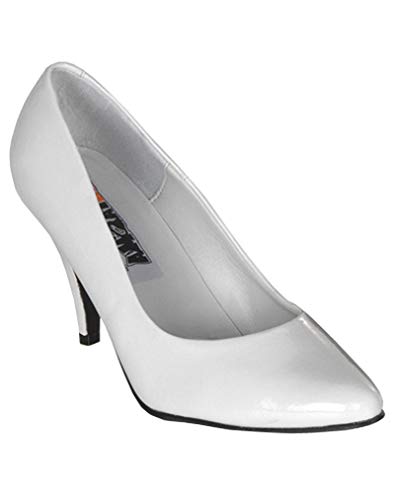 Horror-Shop Elegant weiße Lack Pumps 42 von Horror-Shop