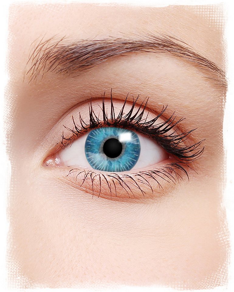 Horror-Shop Farblinsen Blaue Eis Wanderer Farbige Kontaktlinsen von Horror-Shop