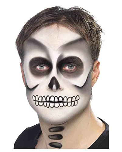 Horror-Shop Totenkopf Make Up Set von Horror-Shop