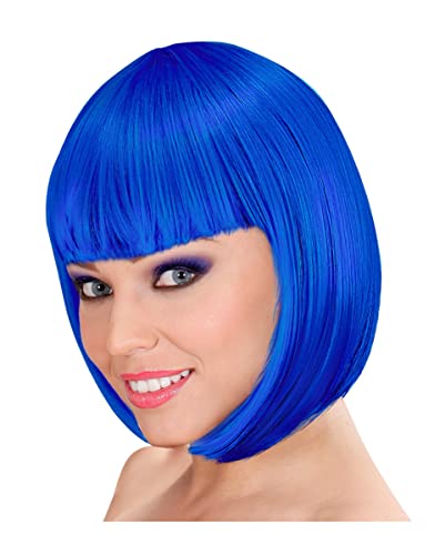 Lou Lou Bob Perücke Blau von Horror-Shop