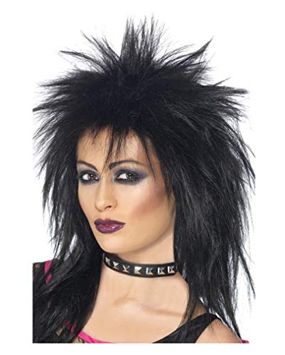 Rock Diva Perücke Schwarz von Horror-Shop