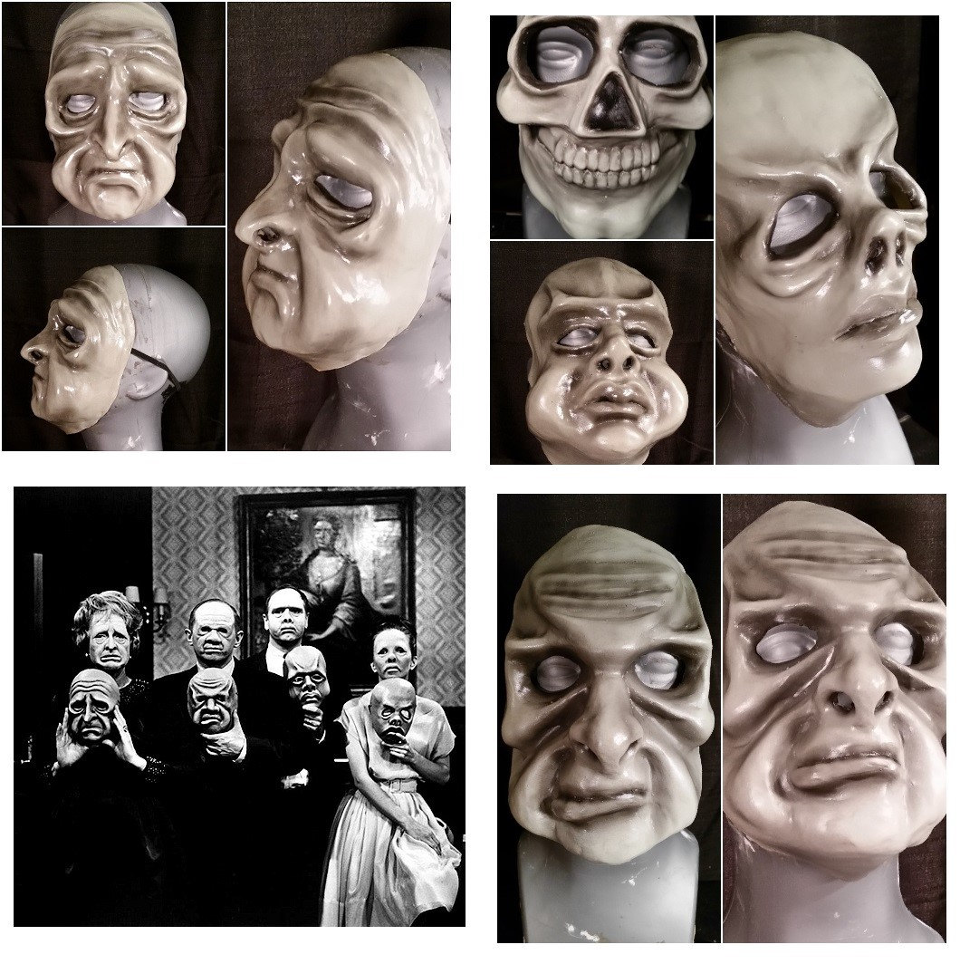 Greyscale Twilight Zone Masken Komplettes Set von HorrorBusinessMasks