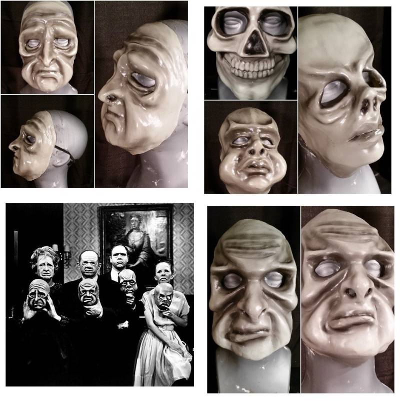 Greyscale Twilight Zone Masken Komplettes Set von HorrorBusinessMasks