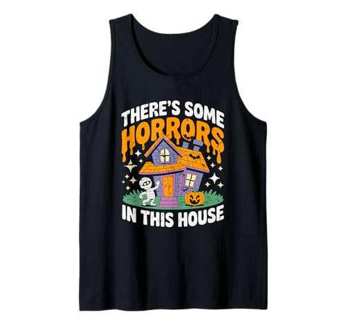 In diesem Haus gibt es einige Schrecken, gruselige Männer, Frauen, Kinder Tank Top von Horrors In This House Halloween Costume