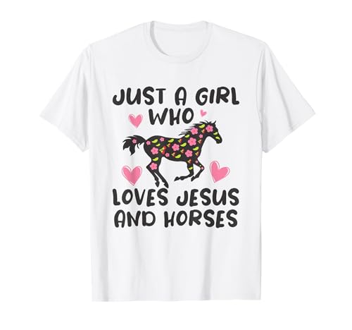 Just A Girl Who Loves Jesus And Horses | Lustiges Pferd Jesus T-Shirt Just A Girl Who Loves Jesus And Horses | Lustiges Pferd Jesus T-Shirt von Horse And Jesus Collection