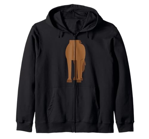 Lustiges Halloween-Kostüm für Kinder, Lehrer, Braun Kapuzenjacke Lustiges Halloween-Kostüm für Kinder, Lehrer, Braun Kapuzenjacke von Horse Costume Funny