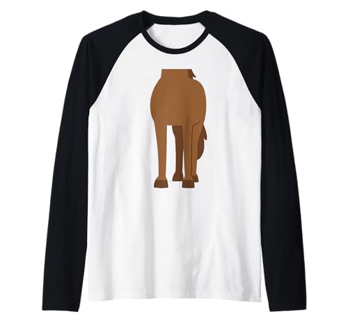 Lustiges Halloween-Kostüm für Kinder, Lehrer, Braun Raglan Lustiges Halloween-Kostüm für Kinder, Lehrer, Braun Raglan von Horse Costume Funny