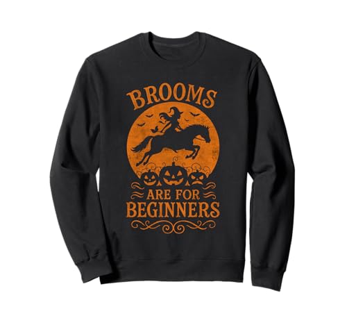 Hexenbesen Pferd Mädchen Halloween Kostüm Pferde Reitsport Sweatshirt Hexenbesen Pferd Mädchen Halloween Kostüm Pferde Reitsport Sweatshirt von Horse Equestrian Halloween Costume