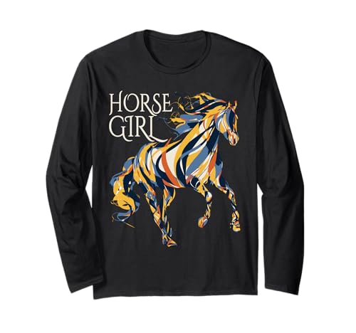 Girls Love Horses – Reiten – Pferd Mädchen Langarmshirt Girls Love Horses – Reiten – Pferd Mädchen Langarmshirt von Horse Girl - A Girl Who Loves Horses Riding