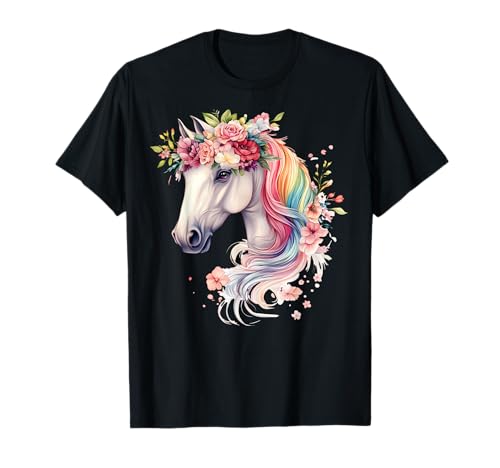 Geburtstag Pferd Mädchen 5 6 7 8 9 Jahr Regenbogen Pferd Geburtstag T-Shirt Geburtstag Pferd Mädchen 5 6 7 8 9 Jahr Regenbogen Pferd Geburtstag T-Shirt von Horse Girl Birthday Magic