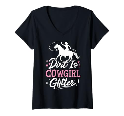 Damen Pferdeliebhaber Frauen Mädchen Lustiges Reiten T-Shirt mit V-Ausschnitt Damen Pferdeliebhaber Frauen Mädchen Lustiges Reiten T-Shirt mit V-Ausschnitt von Horse Girls Tees for Women